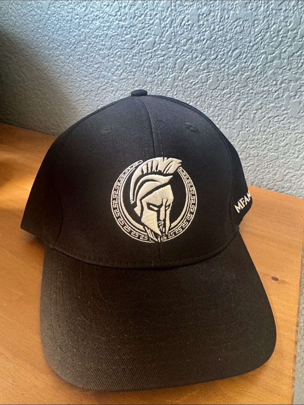 Nickmercs MFAM x H4X Black Baseball Cap with White Spartan Logo